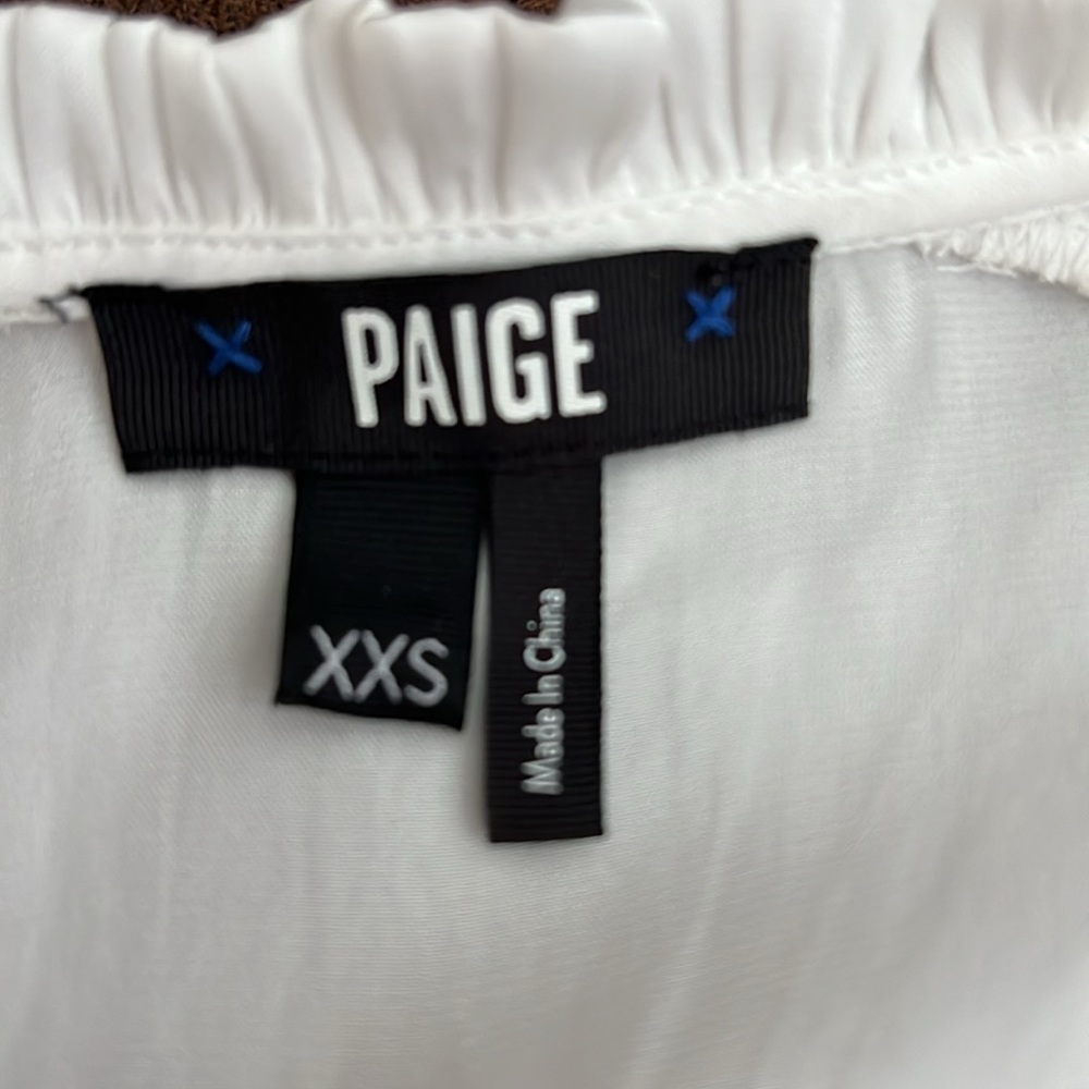 PAIGE Women's Kaylynn Top SIZE XXS NWOT - Picture 7 of 7